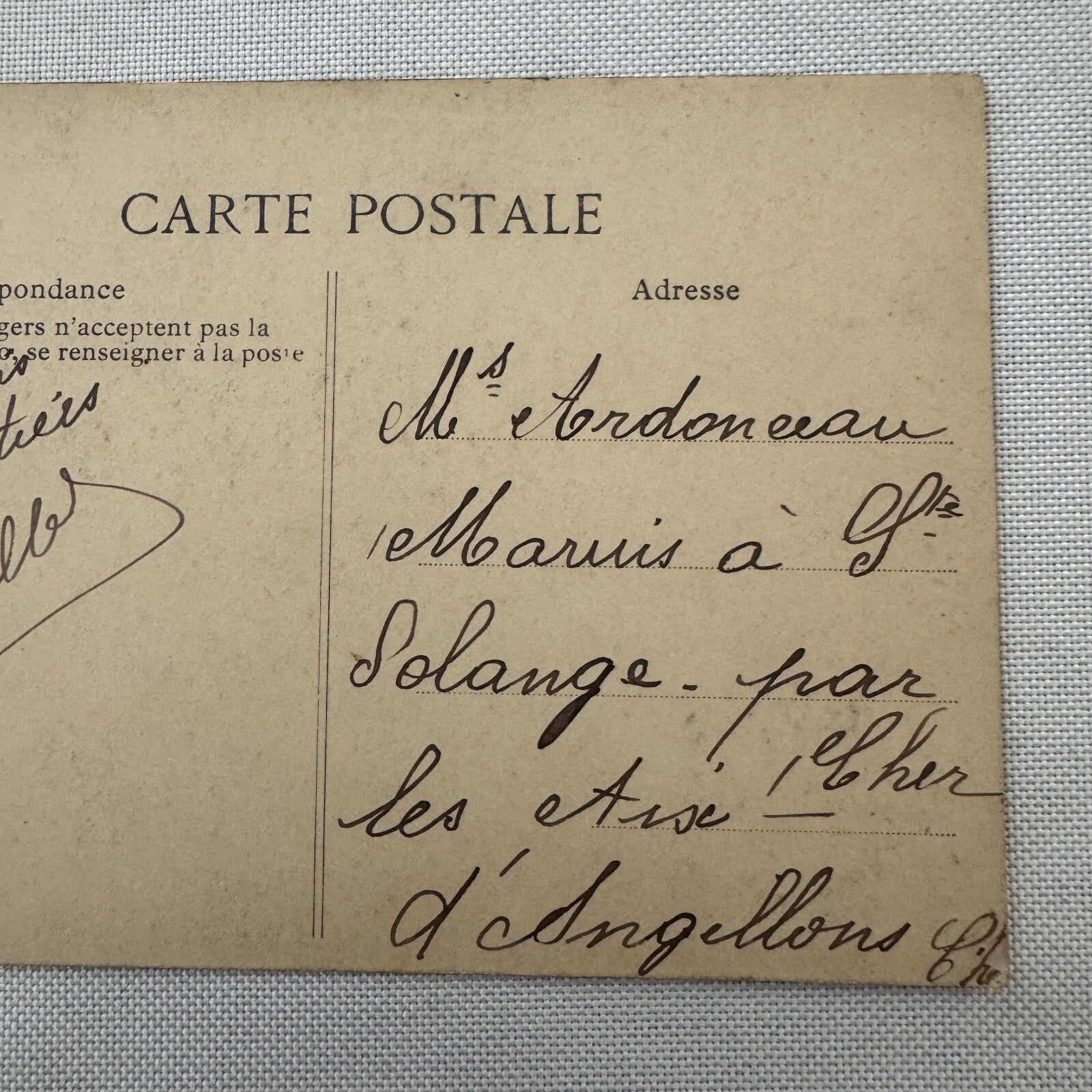 Vintage Airship Dirigible Zeppelin Postcard Post Card French 1908