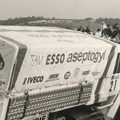 1980 Transafrica Rally Rallye Photo Photograph DPPI Iveco Renault Truck
