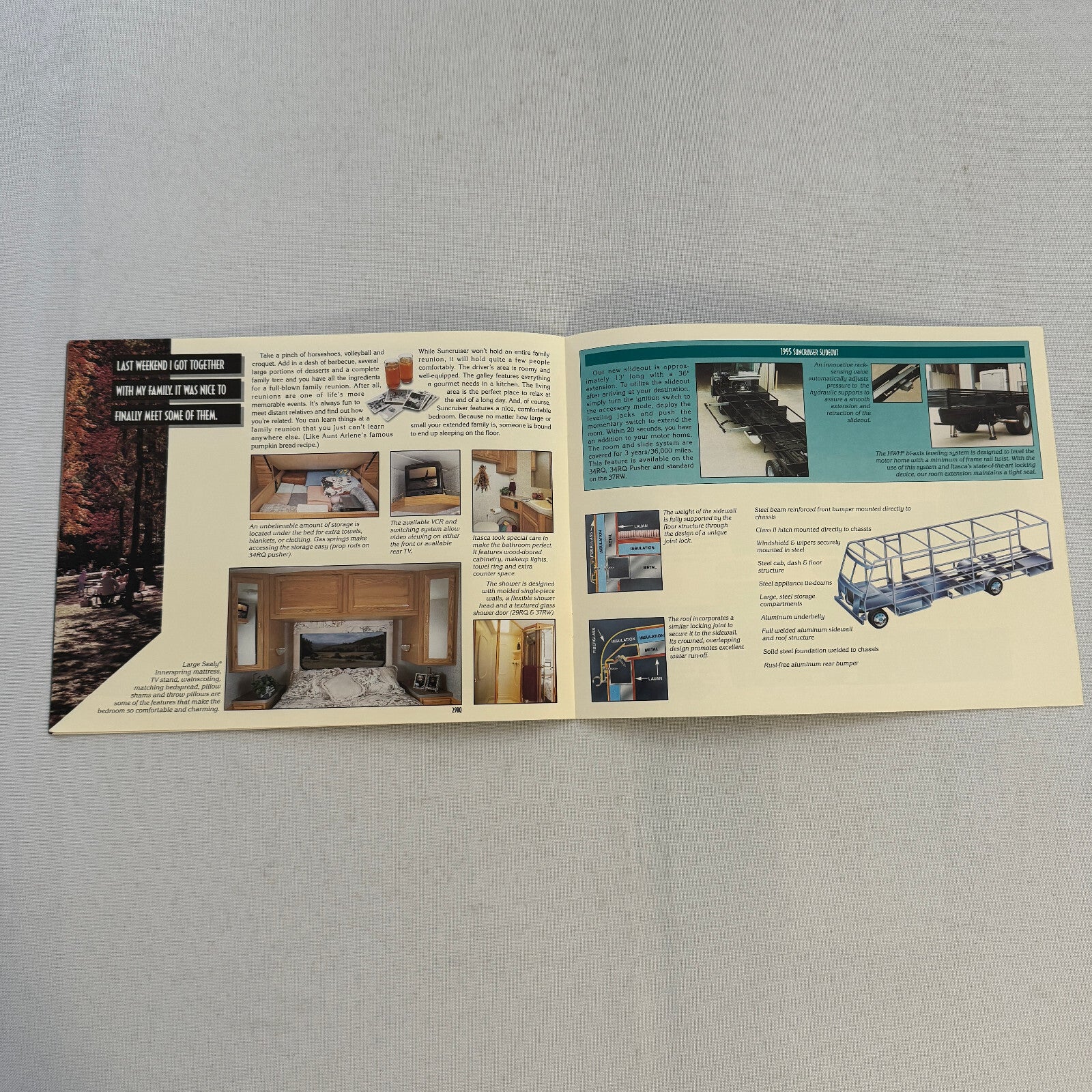 1995 Itasca Suncruiser Motorhome Camper RV Sales Brochure Catalog Sun Cruiser