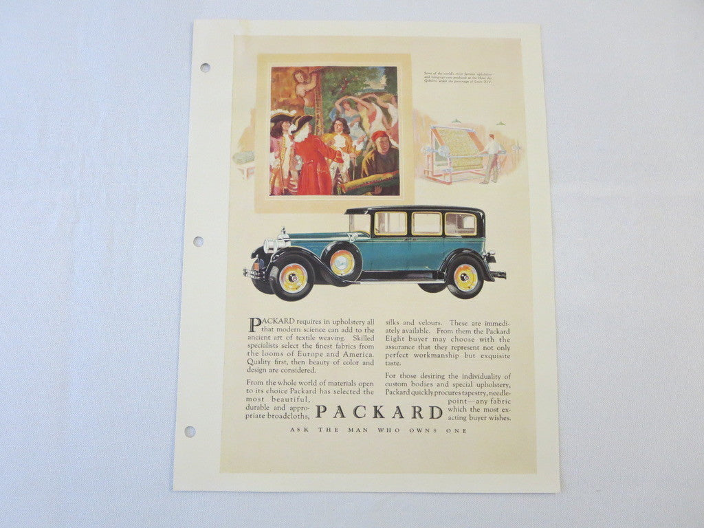 1927 1928 ? Packard Eight Original Dealer Only Ad Proof Sedan