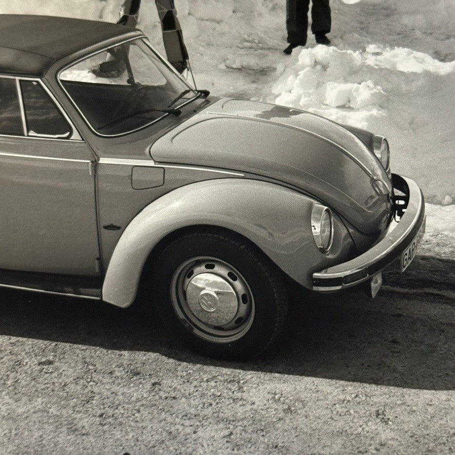 Vintage Volkswagen Beetle Convertible VW Bug Car Photo Photograph Cabriolet