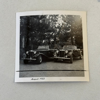 Vintage MG Roadster Car Photo Photograph Print Lot 13x 1953