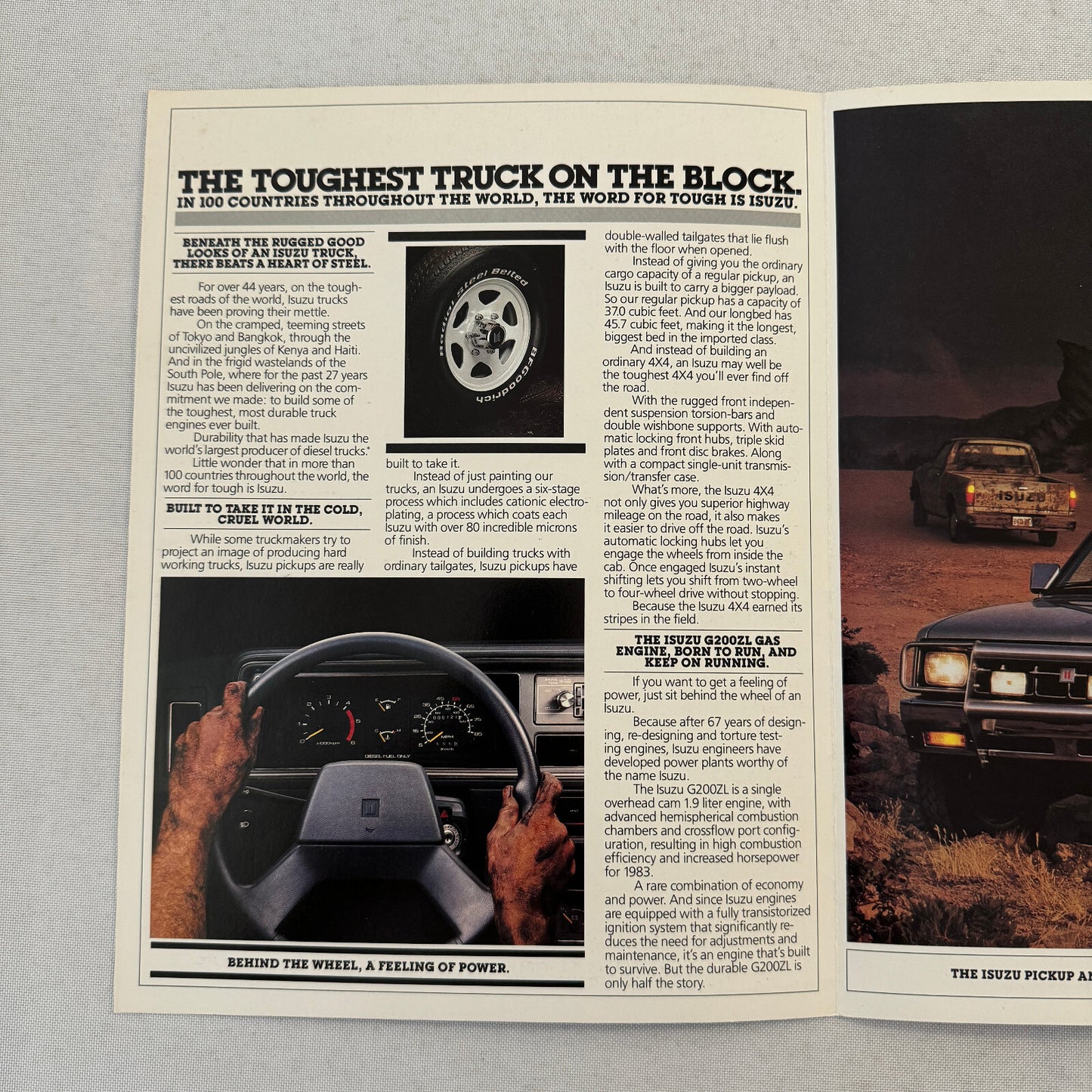 1983 Isuzu Pickup Truck Sales Brochure Catalog 4x4