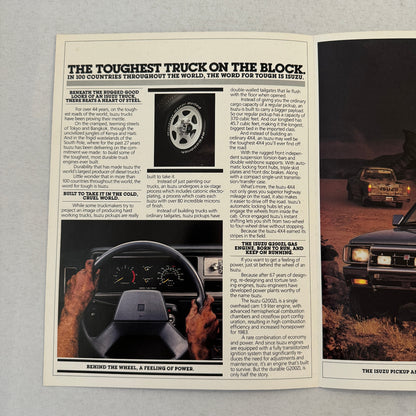 1983 Isuzu Pickup Truck Sales Brochure Catalog 4x4