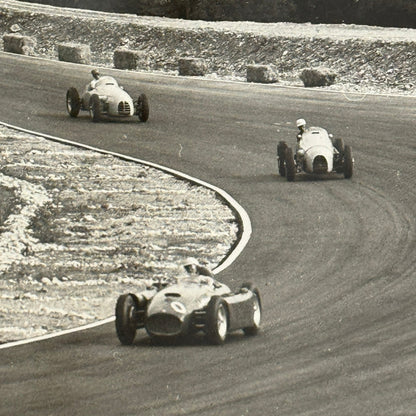 Vintage Racing Photo Photograph Print Race Cars Julius Weitmann Photograph
