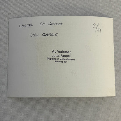 Vintage Racing Photo John Surtees 1964 German Grand Prix Race