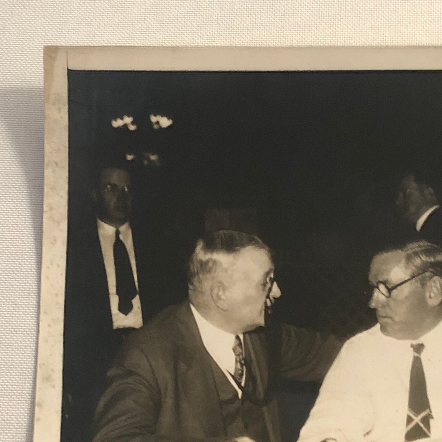 Press Photo Photograph Mayors Discuss Federal Relief Boston Milwaukee Underwood