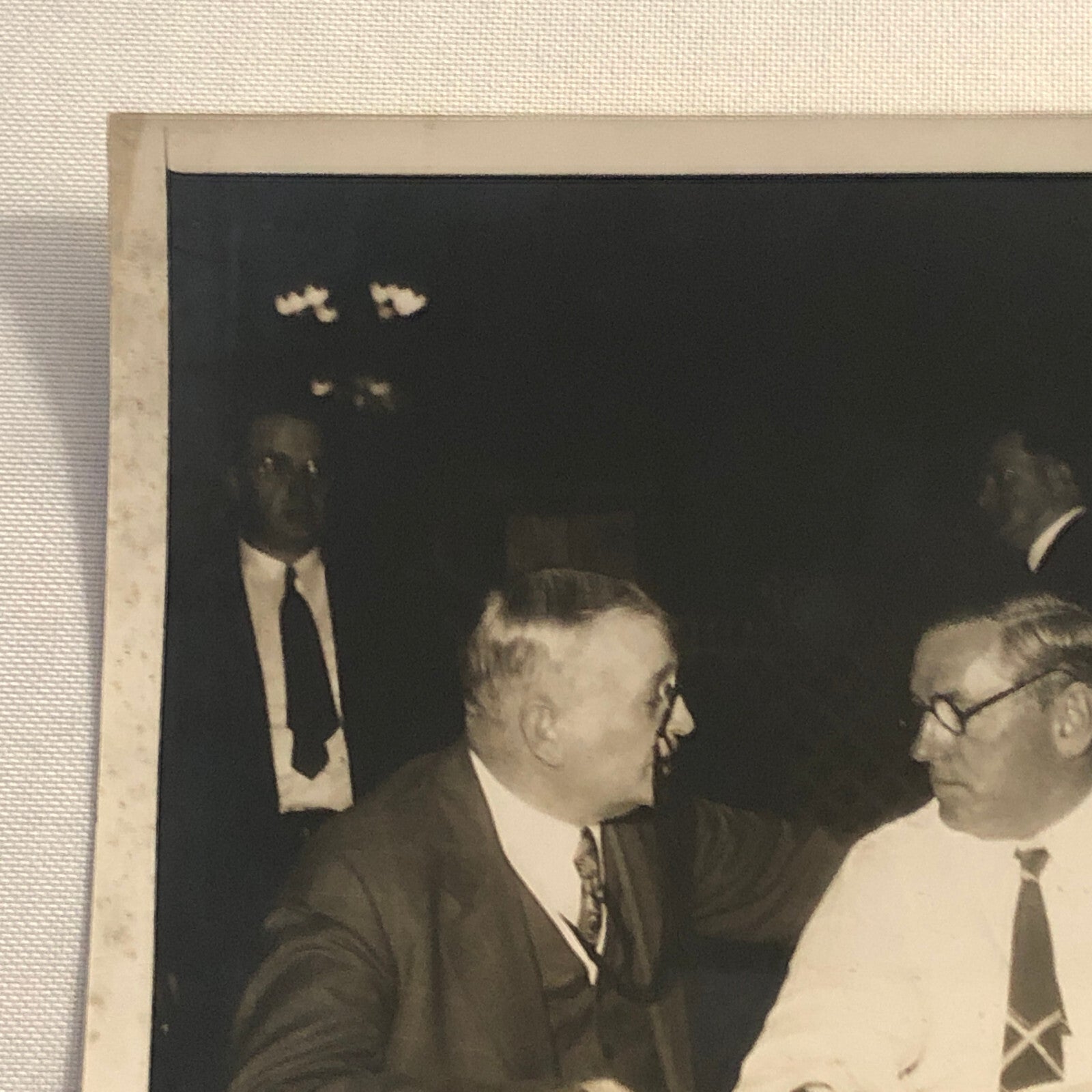 Press Photo Photograph Mayors Discuss Federal Relief Boston Milwaukee Underwood