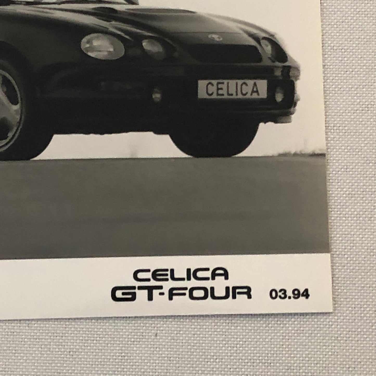 Toyota Celica GT-Four Car Factory Press Photo Photograph Print GT Four