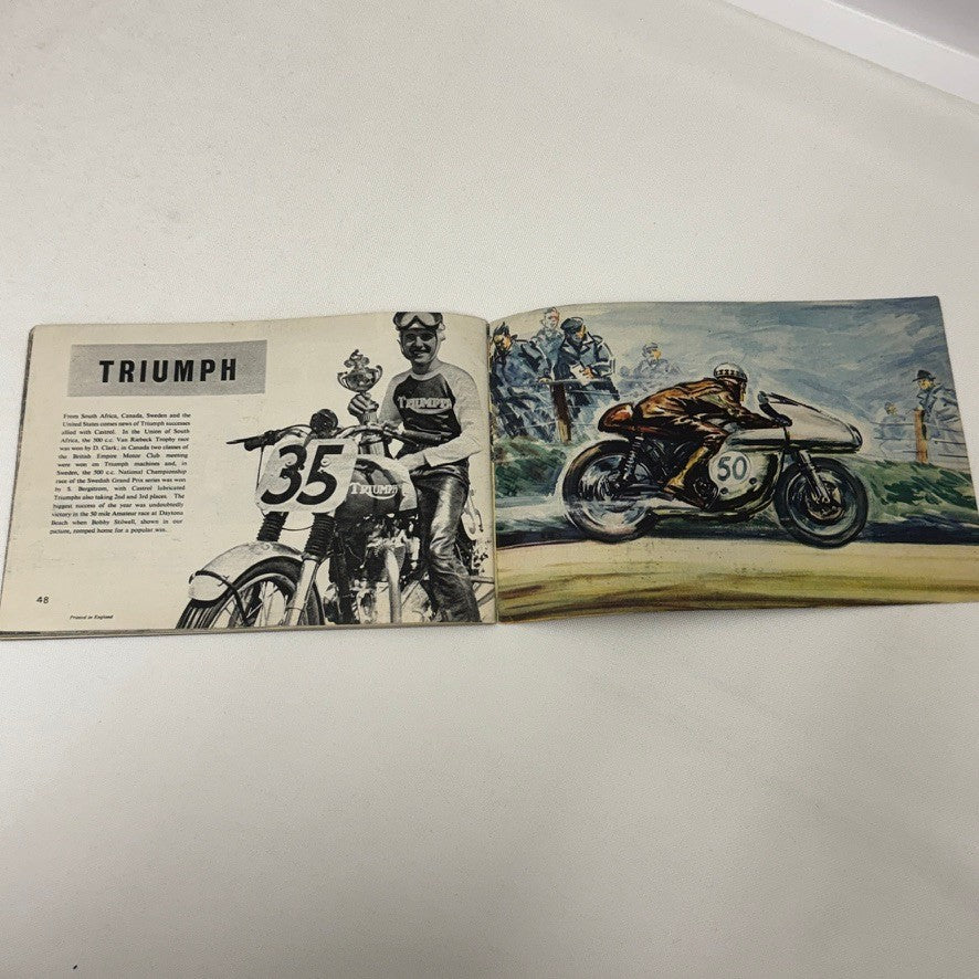 1954 Castrol Racing Achievements Brochure Alfa Romeo Aston Martin Austin Healey