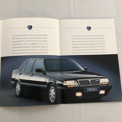 Lancia Thema Turbo 16V LX Car Sales Brochure Catalog German