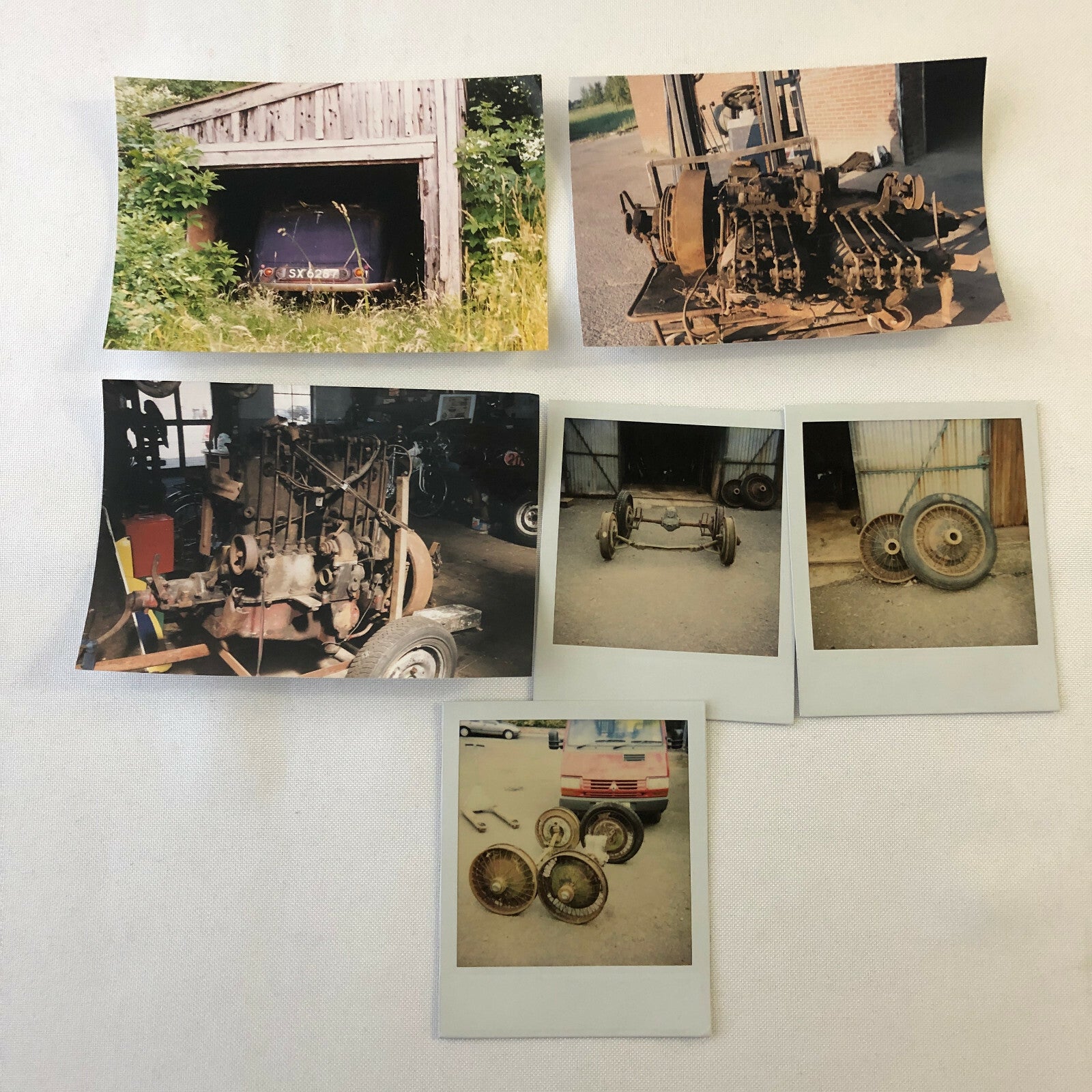 Vintage Daimler Barn Find Junk Yard Car Part Photo Photograph Lot of 52