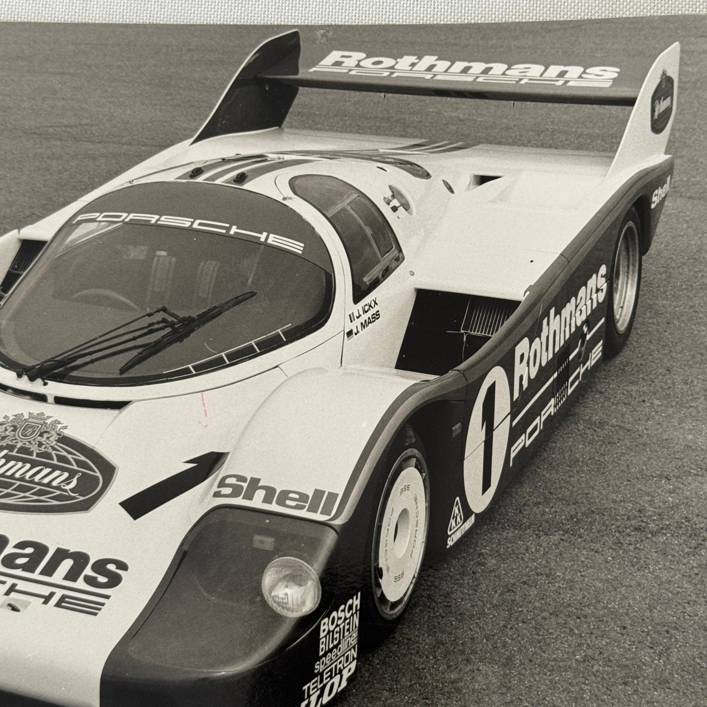 Porsche 956 Rothmans Racing Race Car Photo Photograph Print Vintage