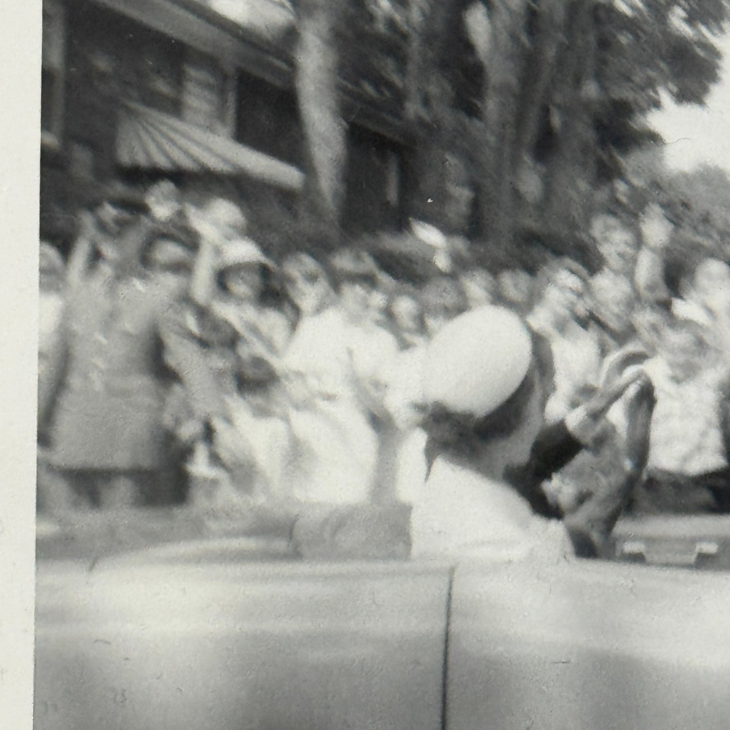 Vintage Presidential Motorcade Car Photo Lady Bird Johnson Lyndon Baines Johnson