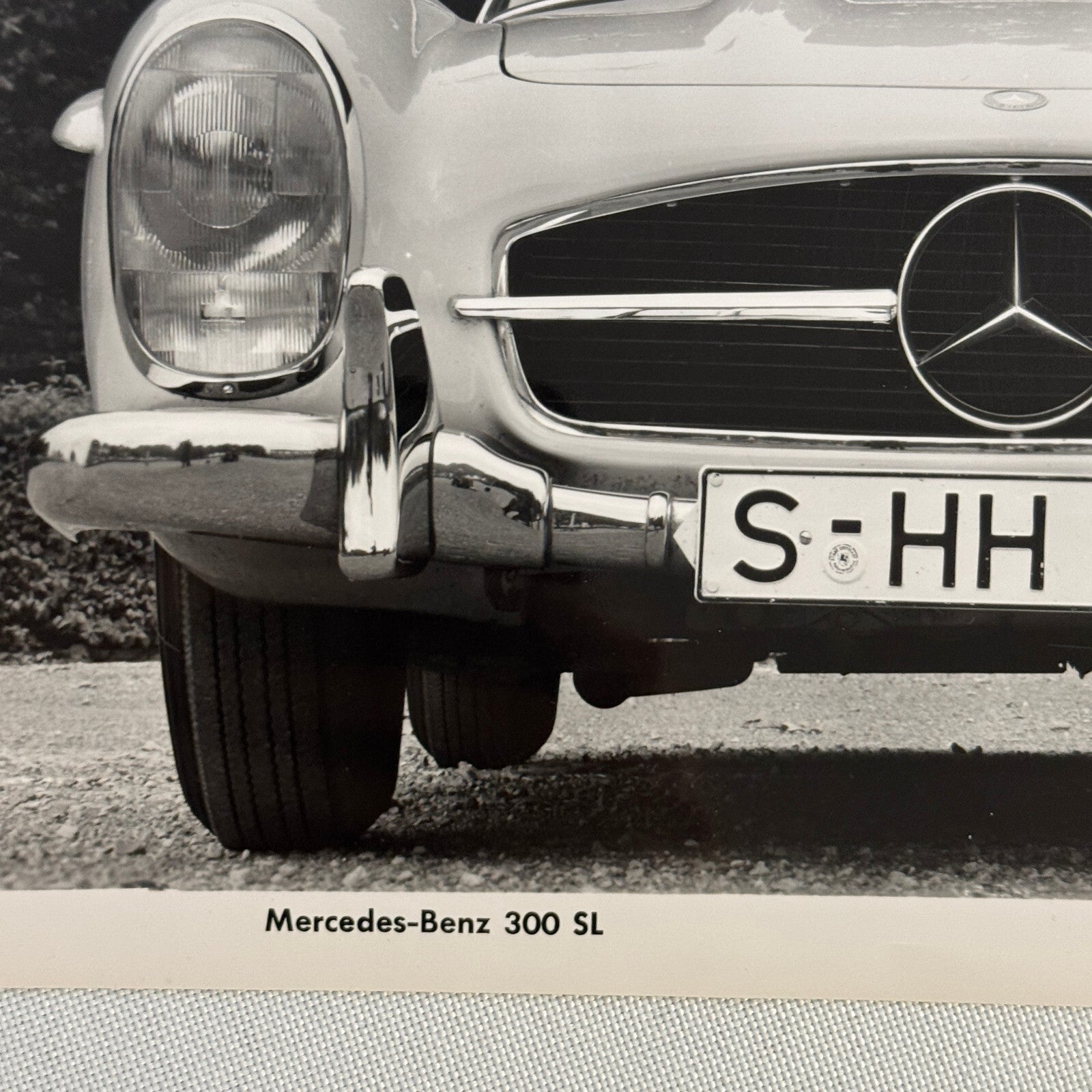 Mercedes Benz 300 SL Car Factory Photo Photograph Print Vintage