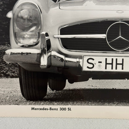 Mercedes Benz 300 SL Car Factory Photo Photograph Print Vintage