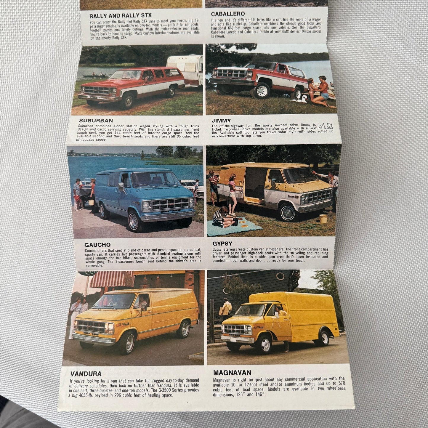 1978 GMC Truck Sales Brochure Catalog PIckup Suburban Van Caballero Jimmy +