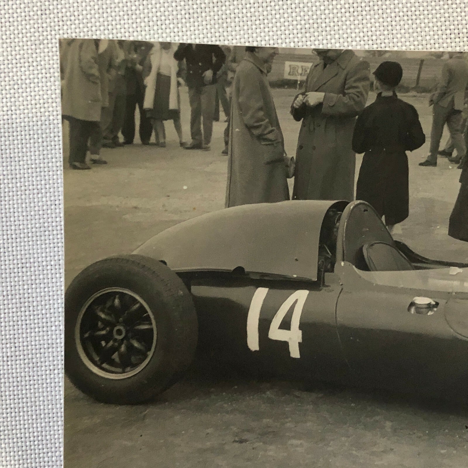 Vintage Grand Prix Car Racing Photo Photograph Print 