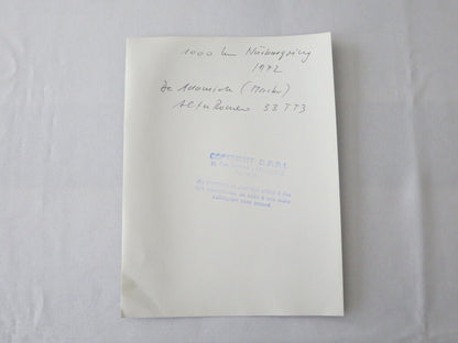 1972 Nurburgring Racing Photograph Photo De Adamich Alfa Romeo 33 TT3 Car 