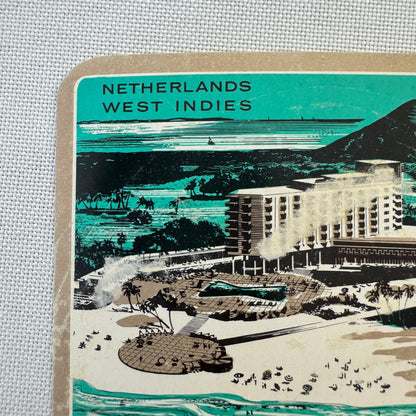 Vintage Hotel Travel Label Aruba Caribbean Hotel and Casino