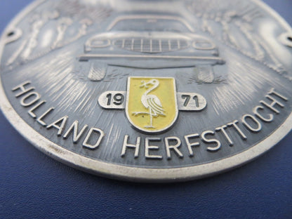 1971 Regionale Automobielsport Club West Holland Herfsttocht Car Rally Badge