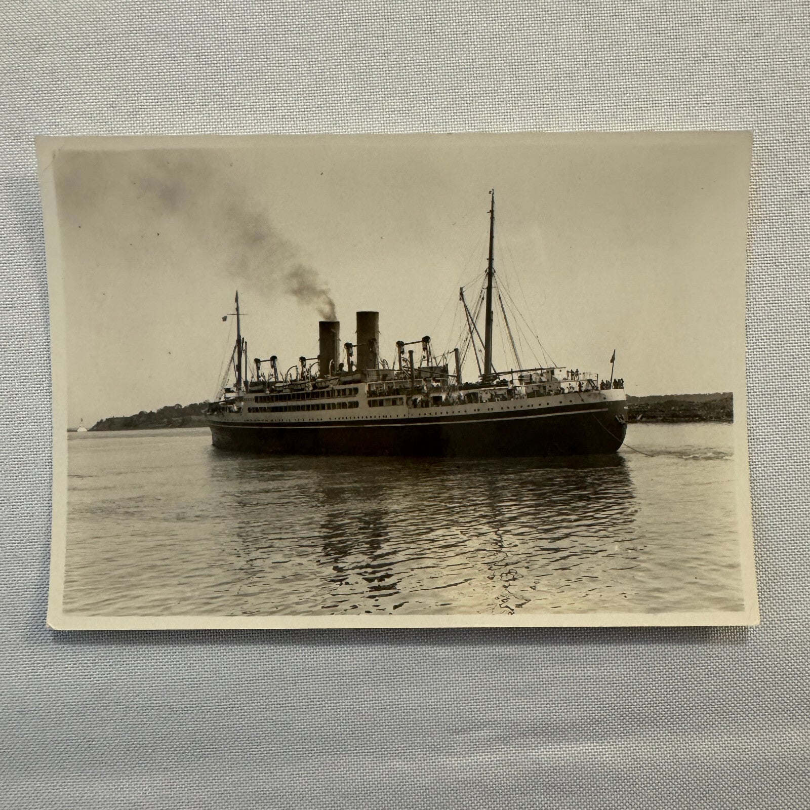Vintage Ship Boat Photo Photograph