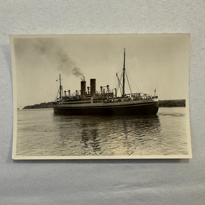 Vintage Ship Boat Photo Photograph