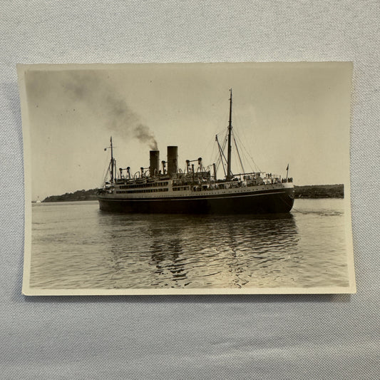 Vintage Ship Boat Photo Photograph