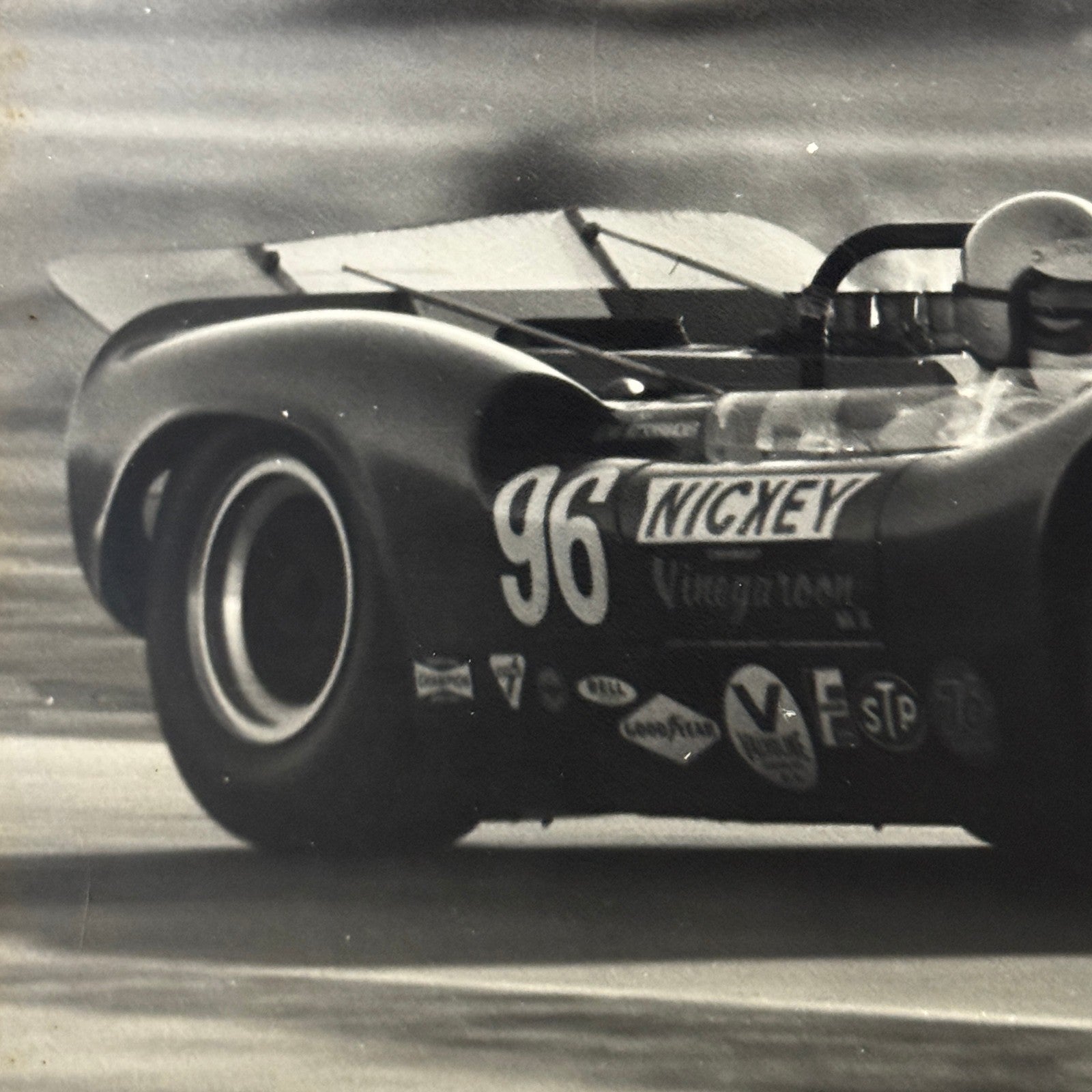 Vintage CanAm Racing Photo Lola T70 Mk IIIB Car Motorsport Can Am Race