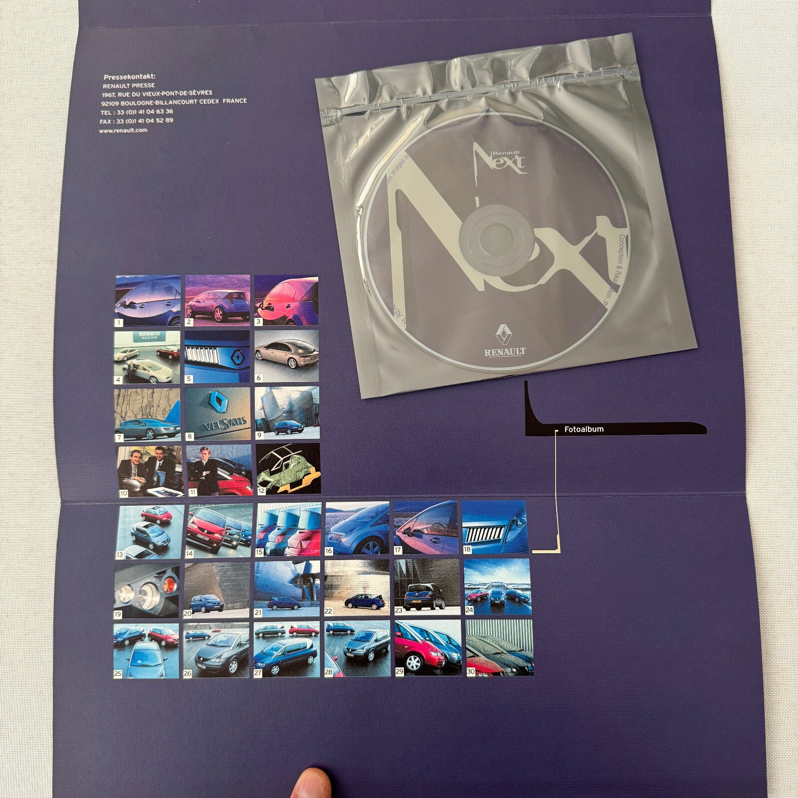 2000 Renault Next Factory Brochure Magazine German Text Concept Cars Thema