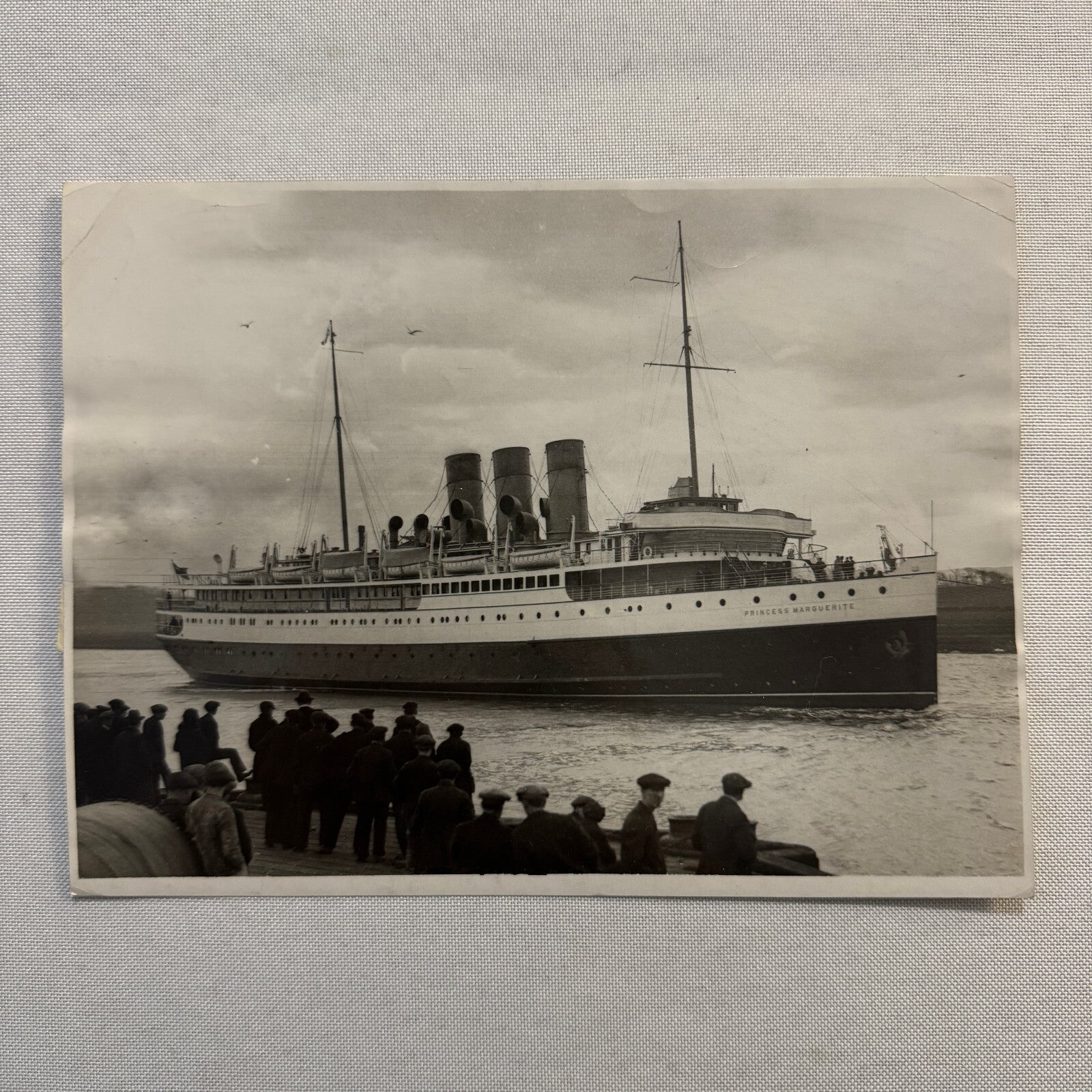 Vintage Photo Canadian Pacific Liner Princess Marguerite Ship Boat Photograph