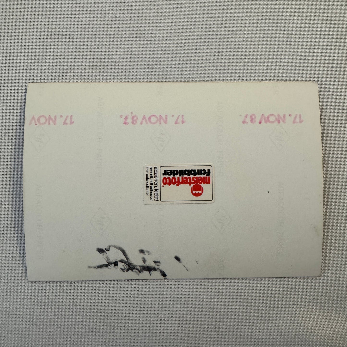 Porsche Racing Driver Hans Joachim Stuck Signed Autograph Photo Photograph 1987