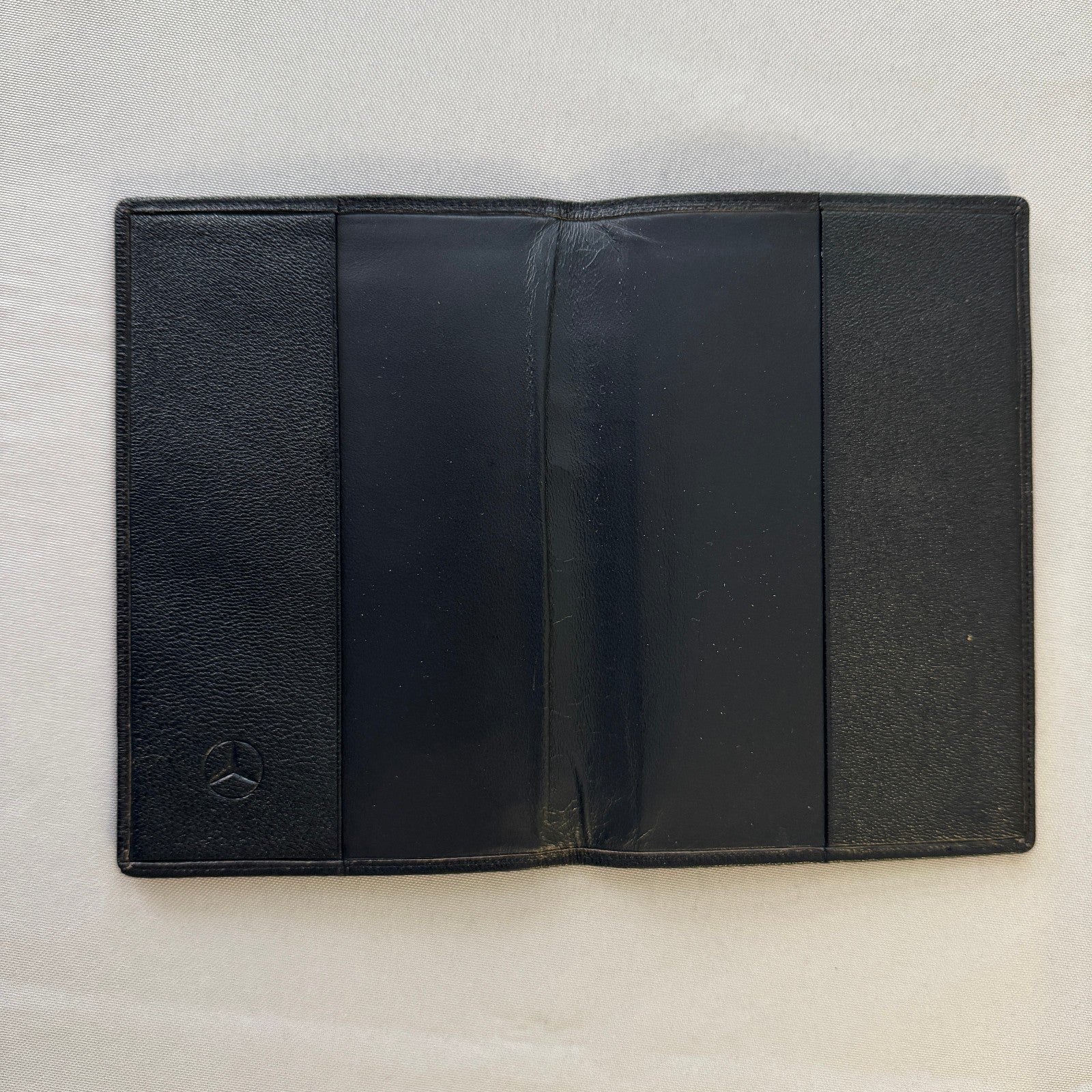 Vintage Mercedes Benz Leather Passport Holder Reisepass Passeport German