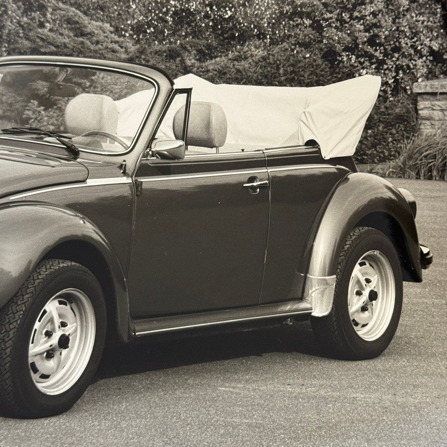 Vintage Volkswagen Beetle Convertible VW Bug Car Photo Photograph Cabriolet