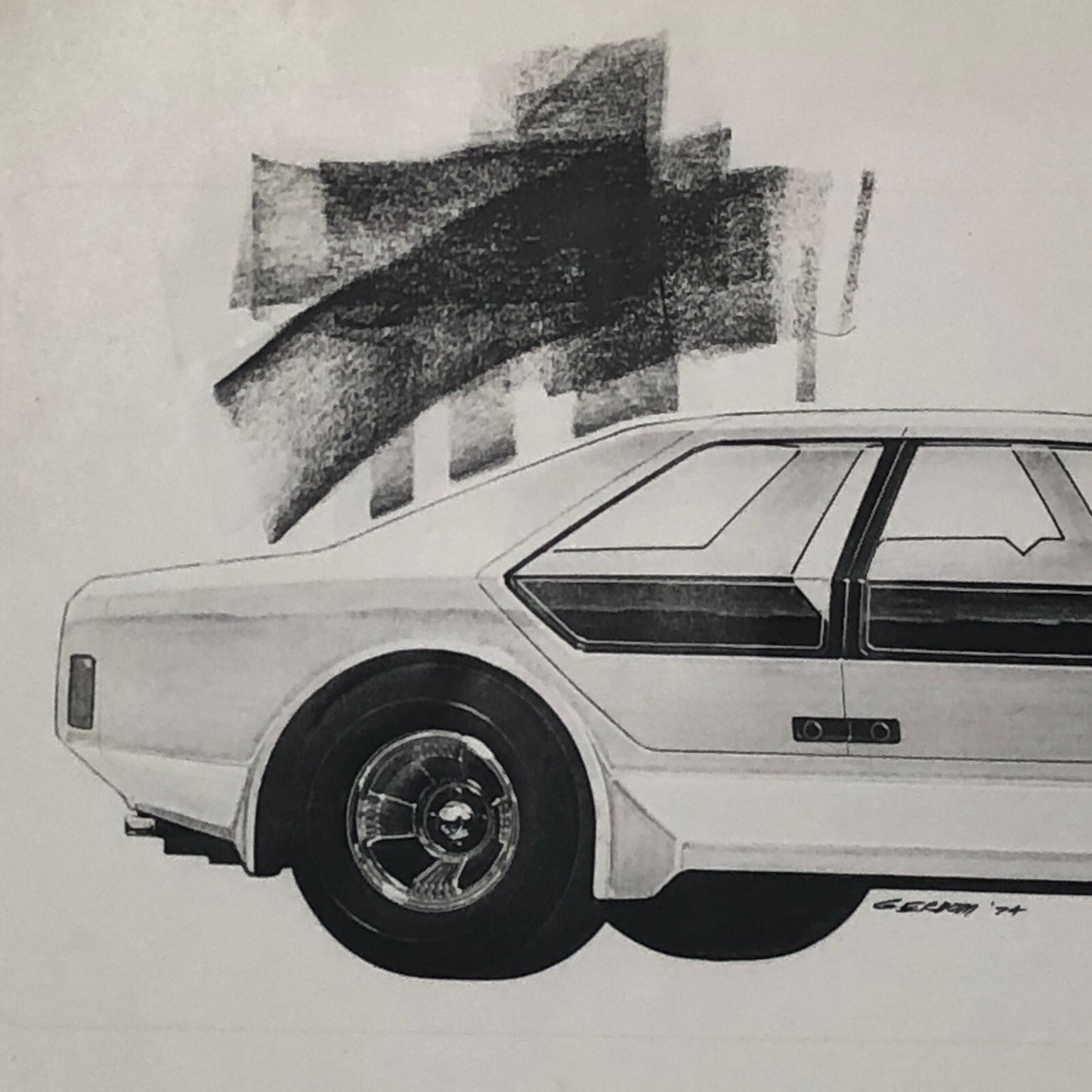 Vintage Car Design Photo Photograph of Illustration