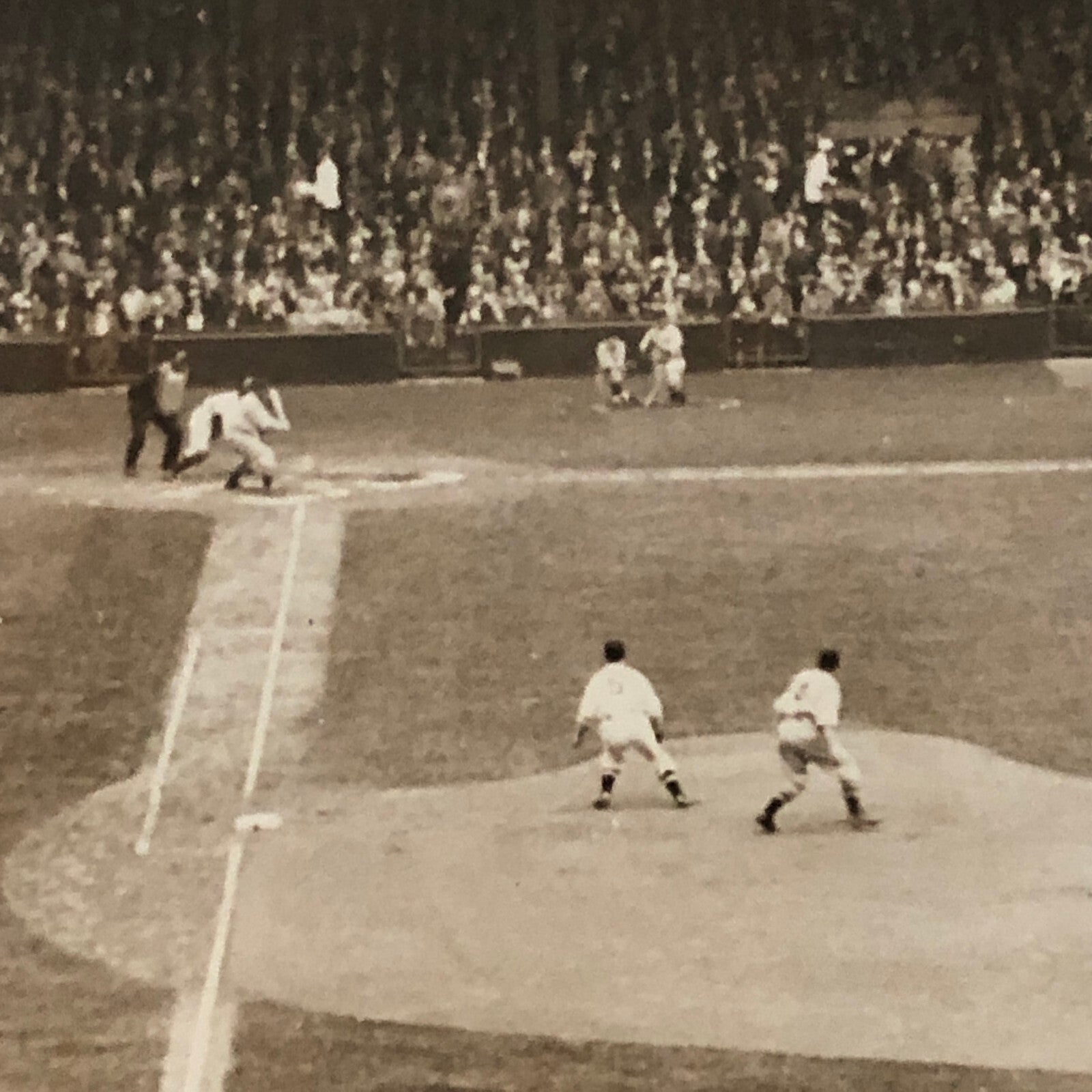 Press Photo Photograph Baseball Washington Senators vs Boston Red Sox 1934
