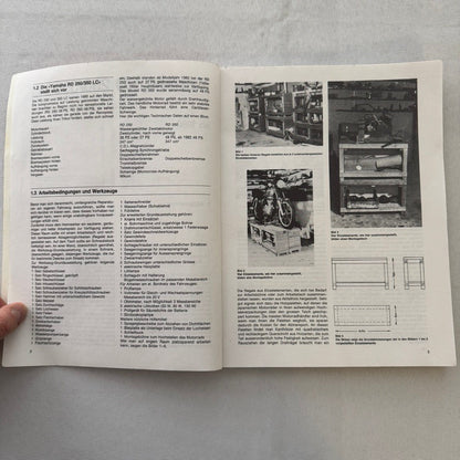 1980 Yamaha RD250LC RD350LC Motorcycle Bike Repair Manual Book GERMAN