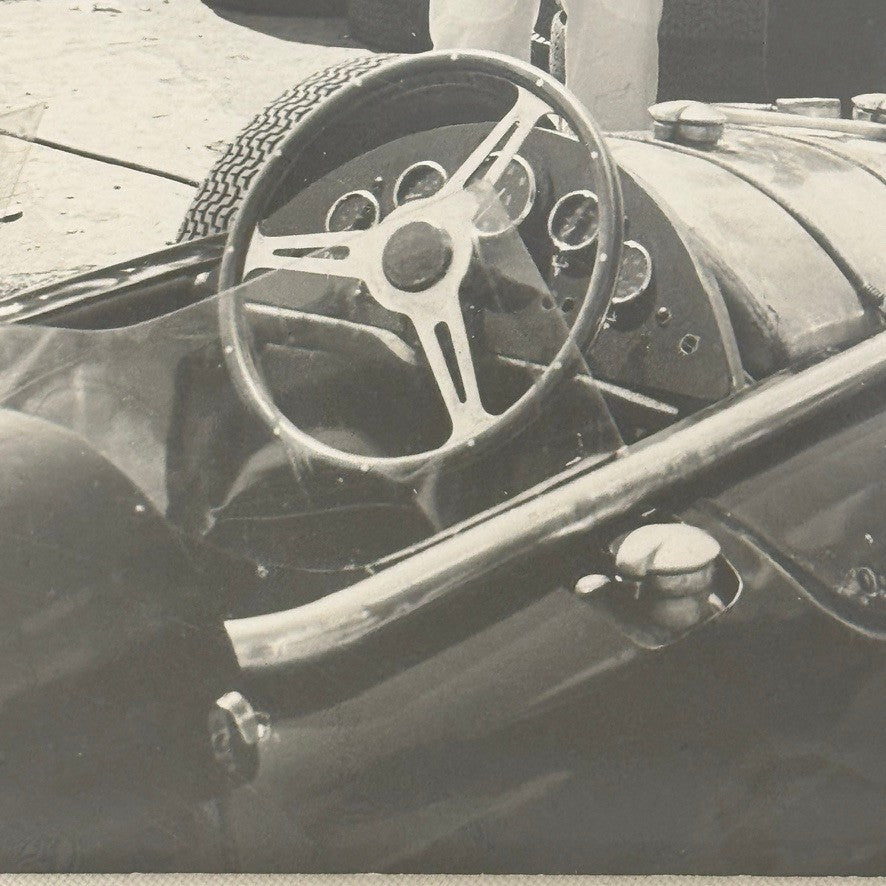 Vintage Racing Photo Stirling Moss Lotus Climax Car 1960 Dunlop Tire Silverstone