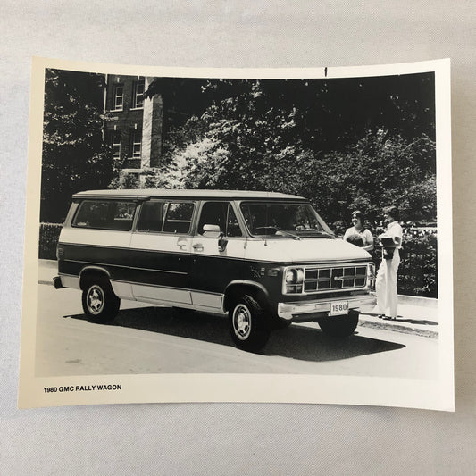 1980 GMC Rally Wagon Van Truck Press Photo Photograph Print