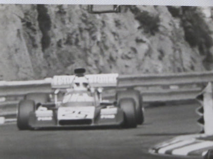 Vintage 1973 Monaco Grand Prix Photograph Photo - Ronnie Peterson Lotus Ford +