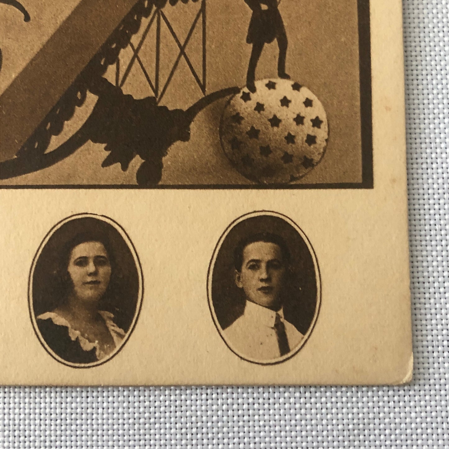 Circus Performer Balancing Acrobat Act Postcard Post Card Vintage Leyghtons