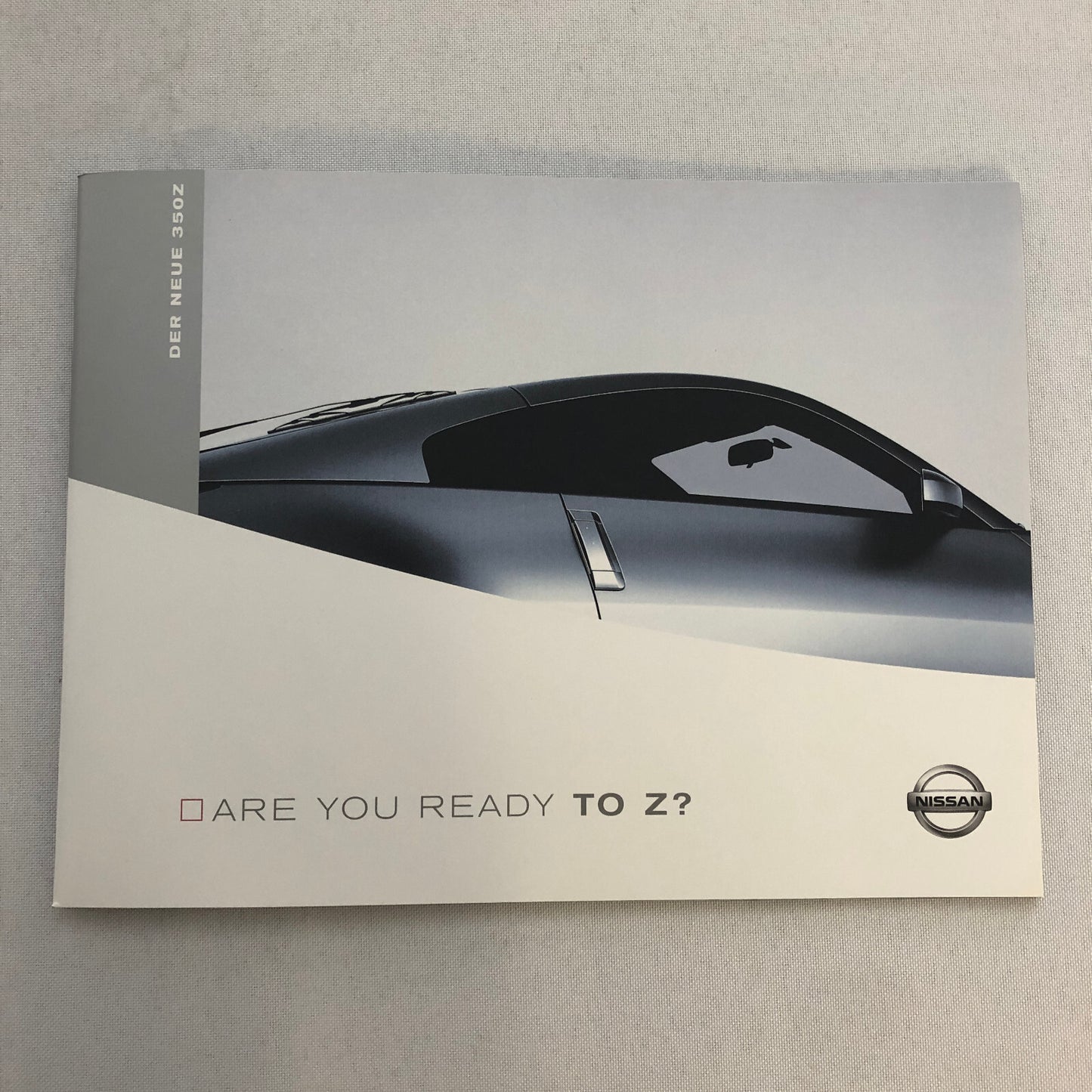 Nissan 350Z 350 Z Car Sales Brochure Catalog GERMAN Text European Market