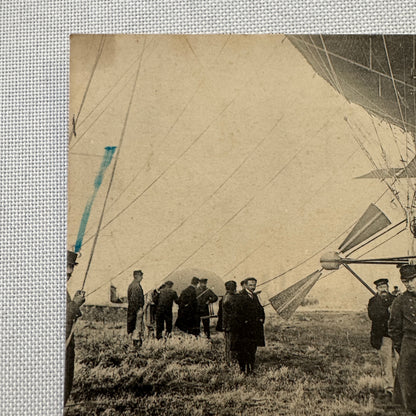 Vintage Airship Dirigible Zeppelin Postcard Post Card French