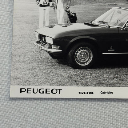 1976 Peugeot 504 Cabriolet Convertible Factory Press Photo Photograph Vintage