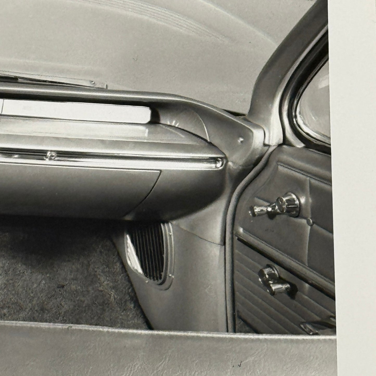 1961 Buick Electra 4-Door Sedan Car Interior Photo Photograph Print Vintage