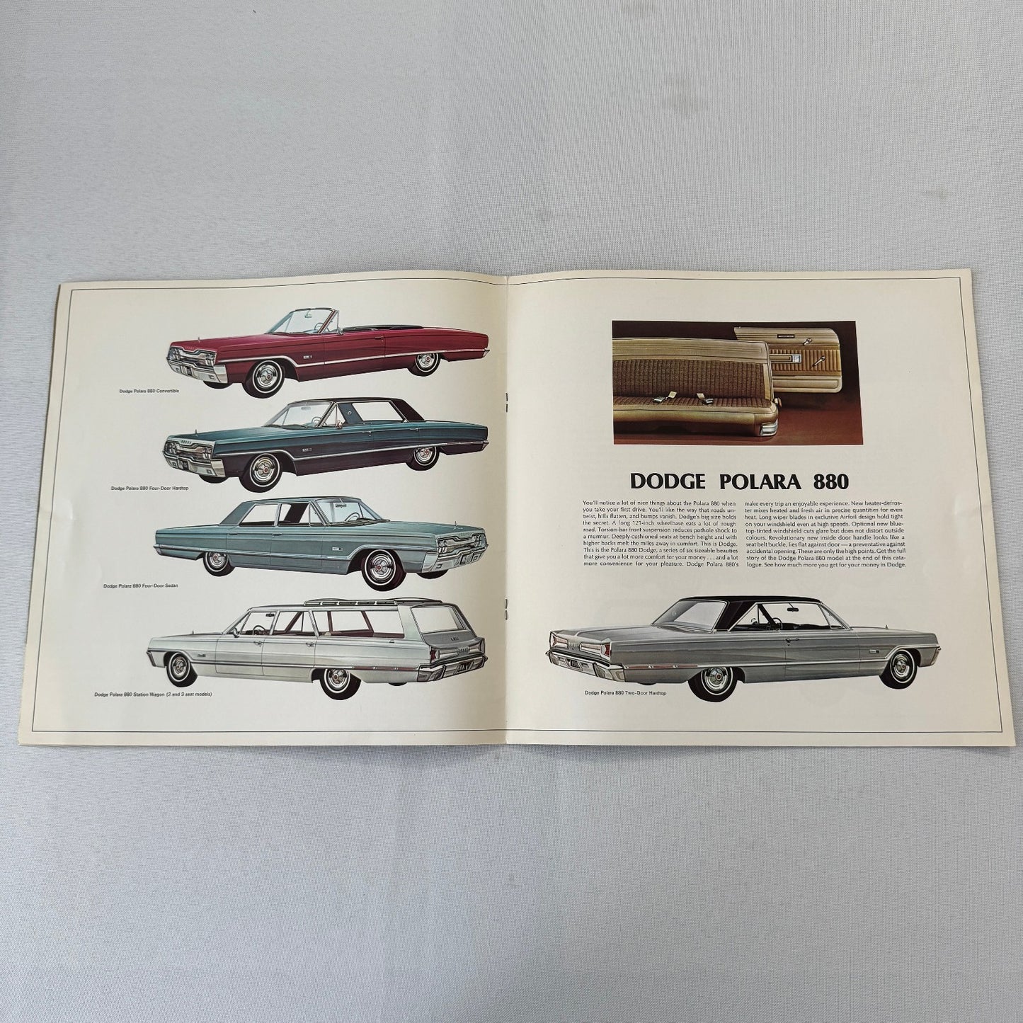 1966 Dodge Car Sales Brochure Catalog Monaco Polara 880 440 Vintage Automobile
