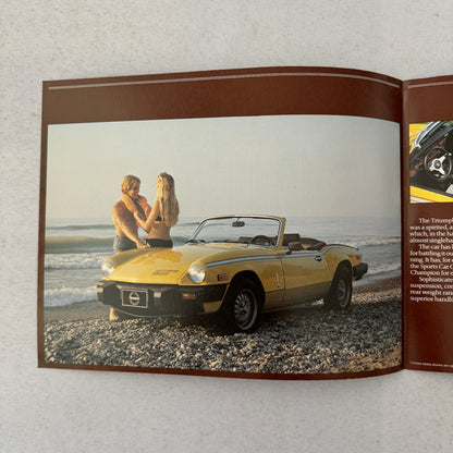 Triumph Spitfire Car Sales Brochure Catalog Advertising