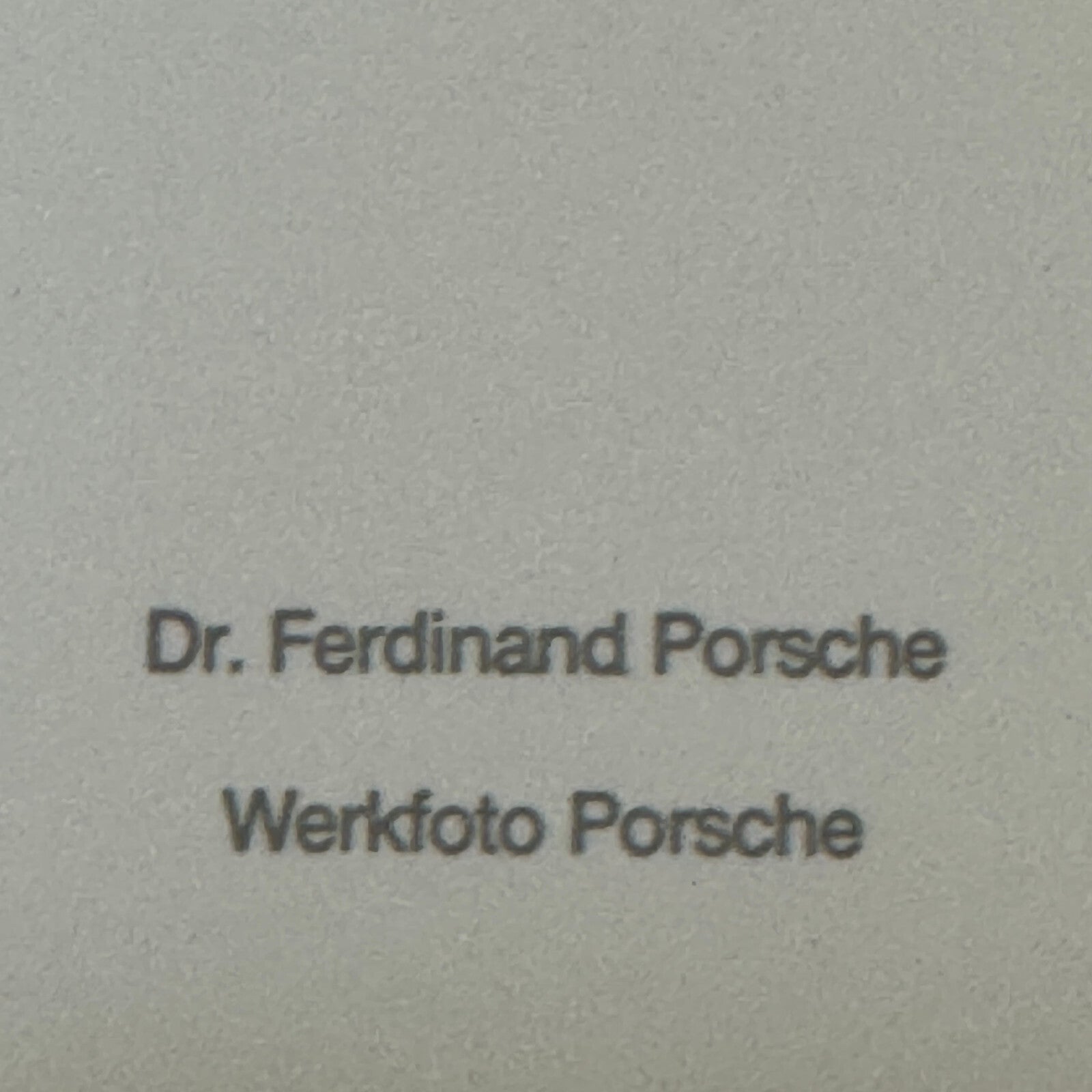 Dr Ferdinand Porsche Factory Press Photo Photograph Print