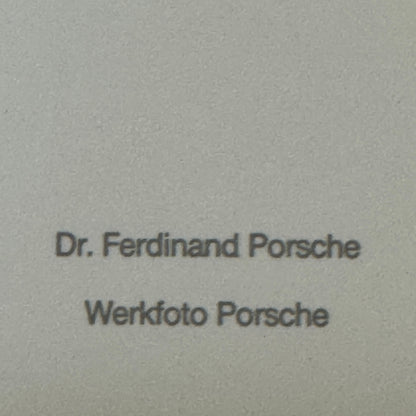 Dr Ferdinand Porsche Factory Press Photo Photograph Print