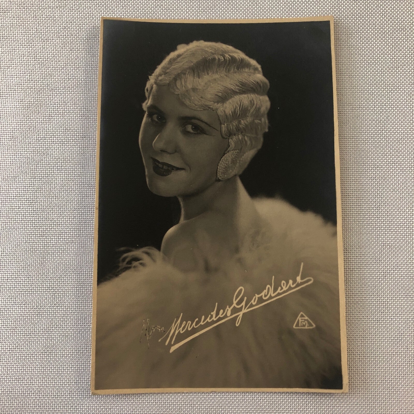 Circus Performer Acrobats Trapeze RPPC Real Photo Postcard Mercedes Godart